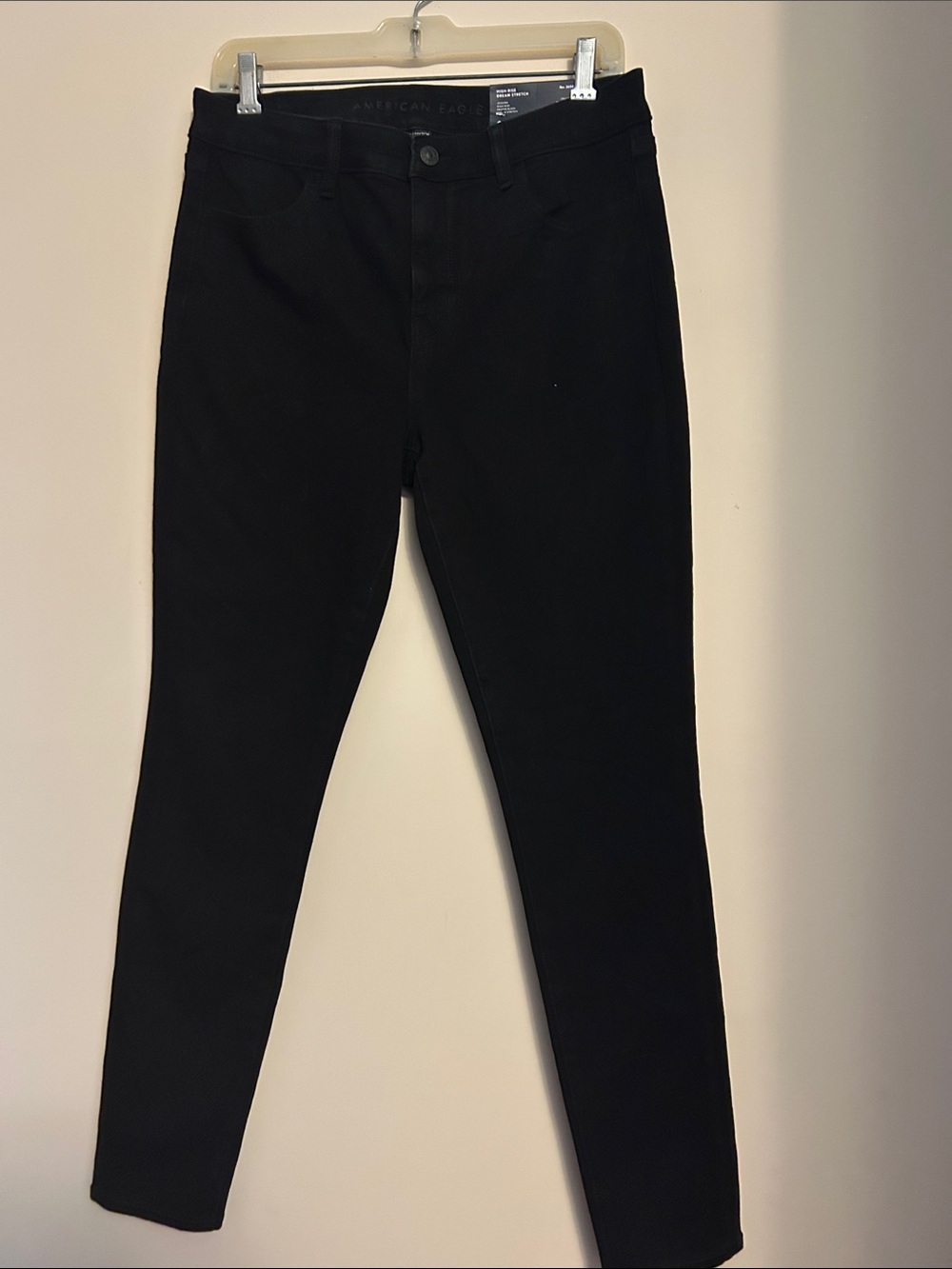 American Eagle black high rise stretch jeggings size 10 NWT